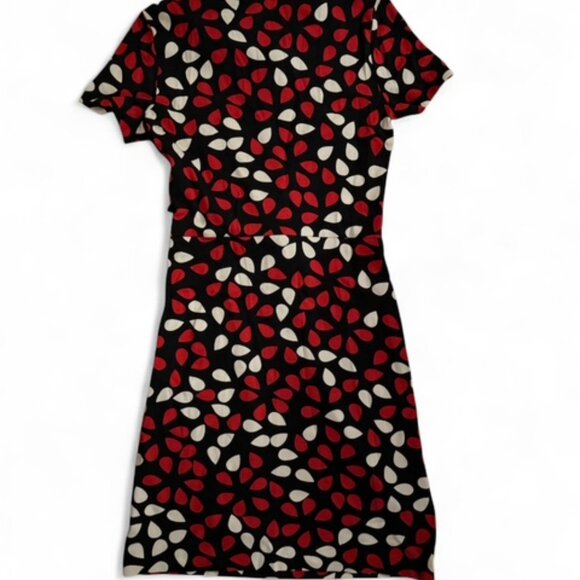 NWT Diane Von Furstenberg Zoe Dress Size 0 Floral Petals Poppy D844601L15X - Picture 2 of 9